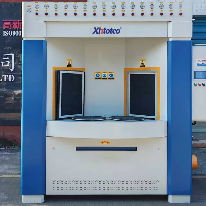 New Condition Industrial Used Dust-free Sandblasting Environment Rotary Automatic Sandblasting Machine