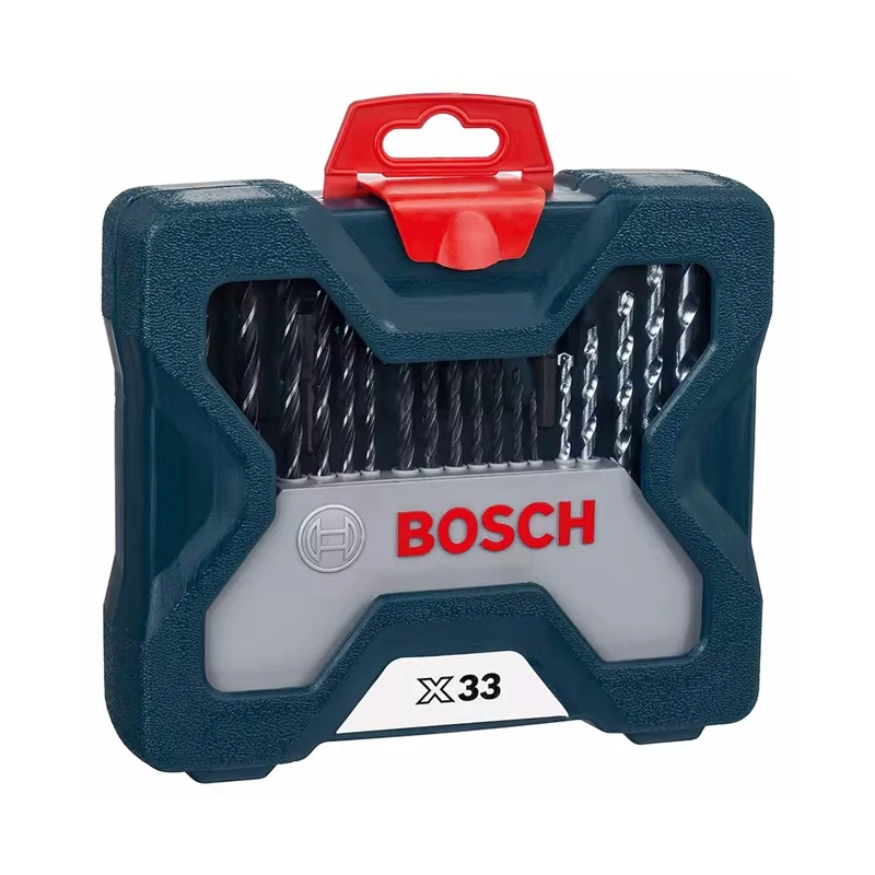 Bosch-Kit Misto de Chave de Fenda de Aço de Alta Velocidade, Brocas, Chave de Fenda, Conjunto de Mistura, Madeira, Metal, Pedra, 2-8mm, 33 peças