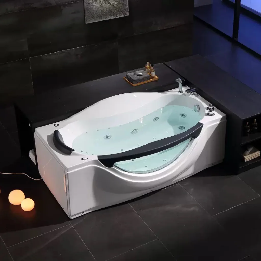 

Производство изготовления цветной гидромассажной ванны на заказ, гидротерапевтический массажный спа с подушкой и водопадами