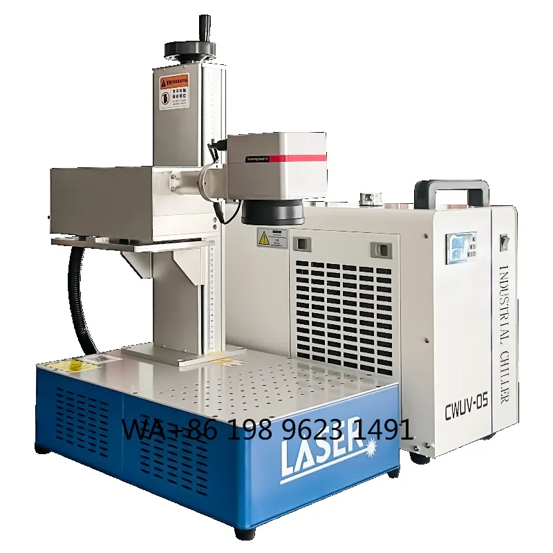 100W Fibre Marking Machine Mini Desktop Portable UV Engraver for Metal Jewelry Guns Multifunctional