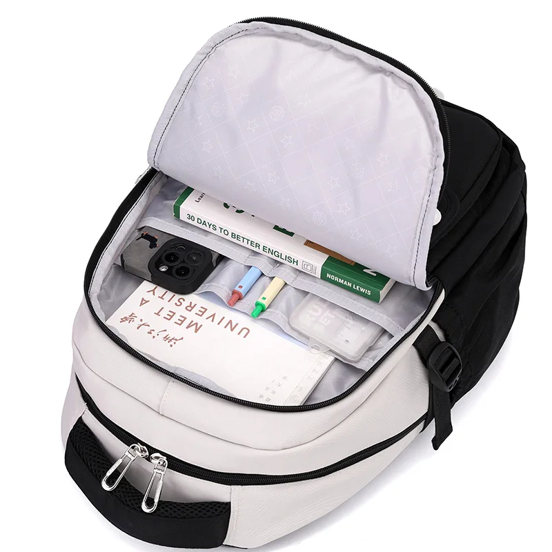A Multi-layer Waterproof And Stylish Backpacks Oxford Large-capacity Simple Cute school bags Student Backpacks mochila escolar