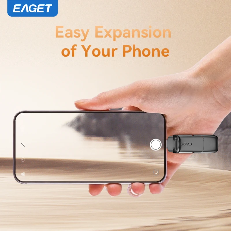 EAGET SU50 USB3.2 & Type-C Clé USB à semi-conducteurs double port 512 Go 1 To 2 To 560 Mo/s Lecture Clé USB portable haute vitesse