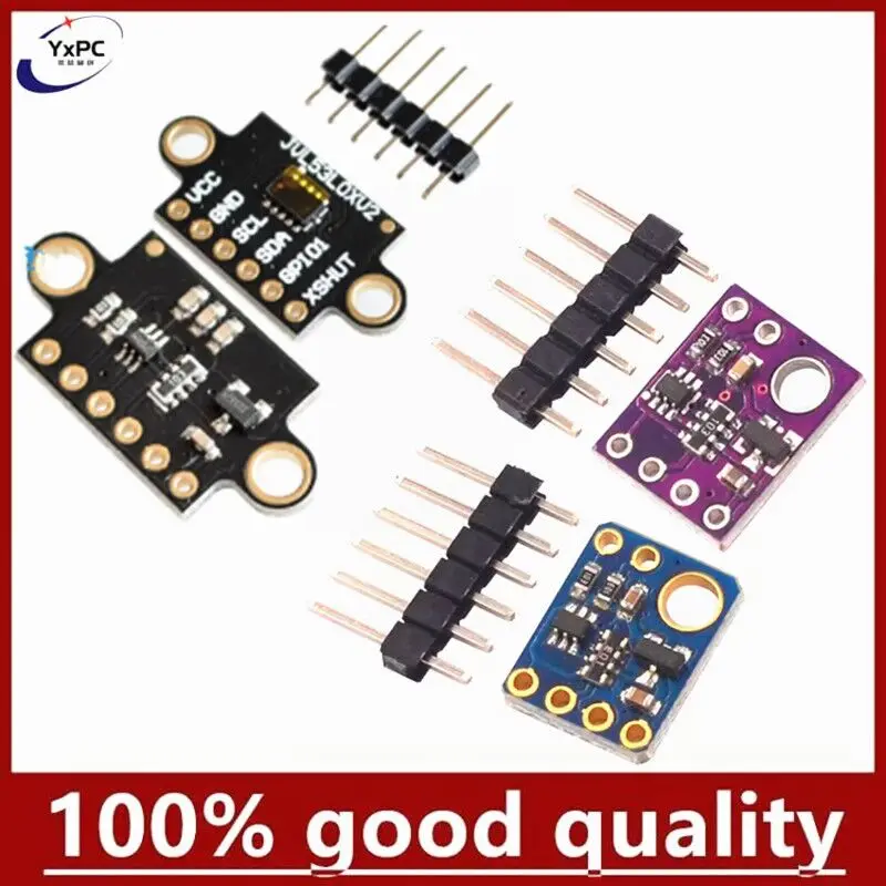 

GY-530 VL53L0X Time-of-Flight (ToF) Laser Ranging Sensor Breakout 940nm GY-VL53L0XV2 Laser Distance Module I2C IIC