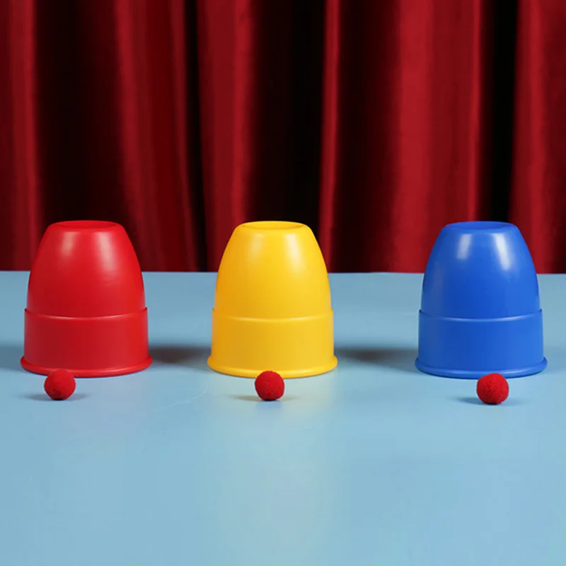 Tres Tazas Mágicas: Bola y Taza, Juego de Magia Sencilla para Niños, El Retorno de los Tres Inmortales, Accesorios de Magia para Recoger Frijoles