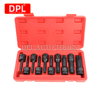 10pcs 1/2 Inch Drive Impact Torx Star Bit Socket Sets T30-T100 Socket Bits Set T30 T40 T45 T50 T55 T60 T70 T80 T90 T100