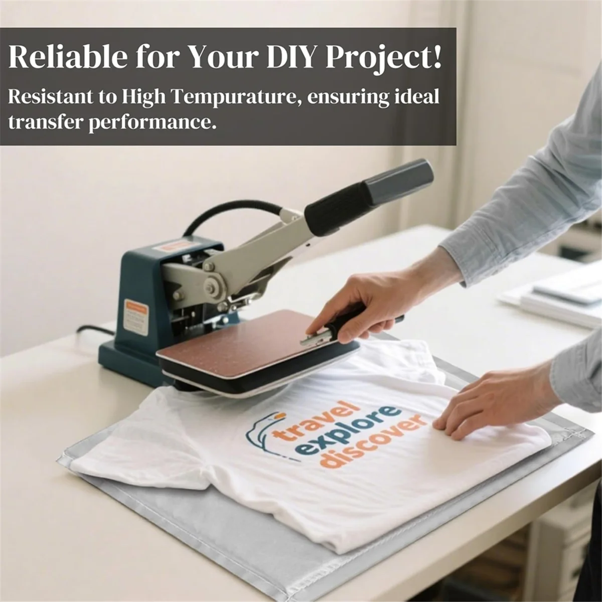 

A83Z Комплект из 8 термоподушек, набор тепловых ковриков, 4 подушки для термопресса, 2 листа для переноса и 2 ленты