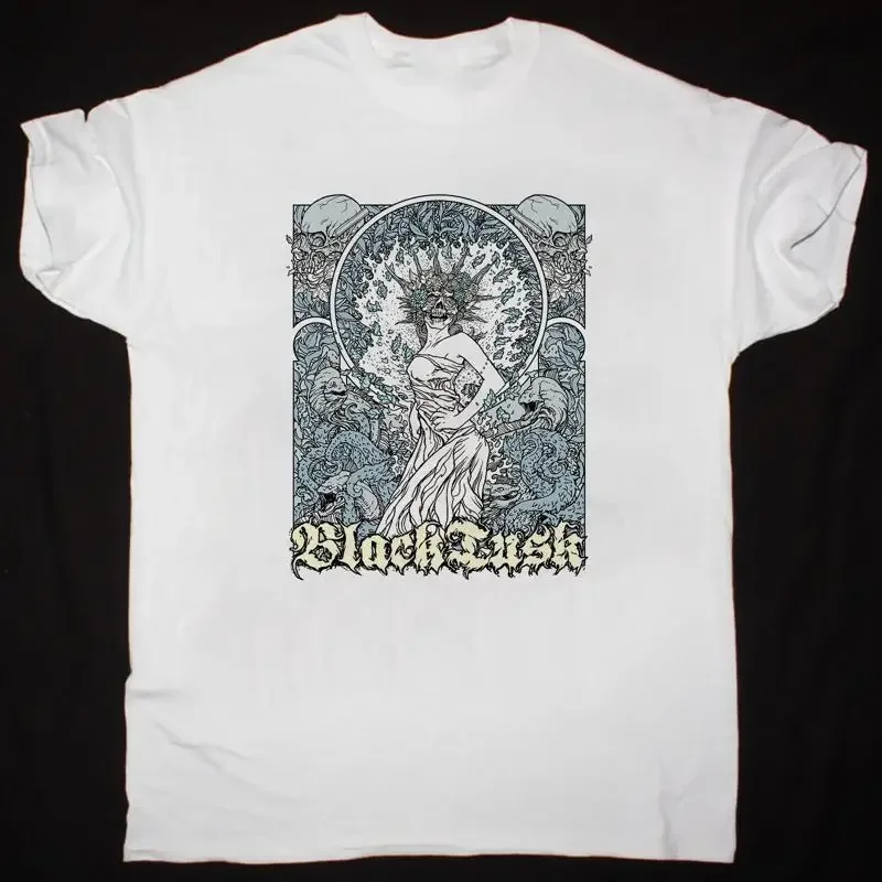 Black Tusk Band Live On Stage White T Shirt Cotton Jh105