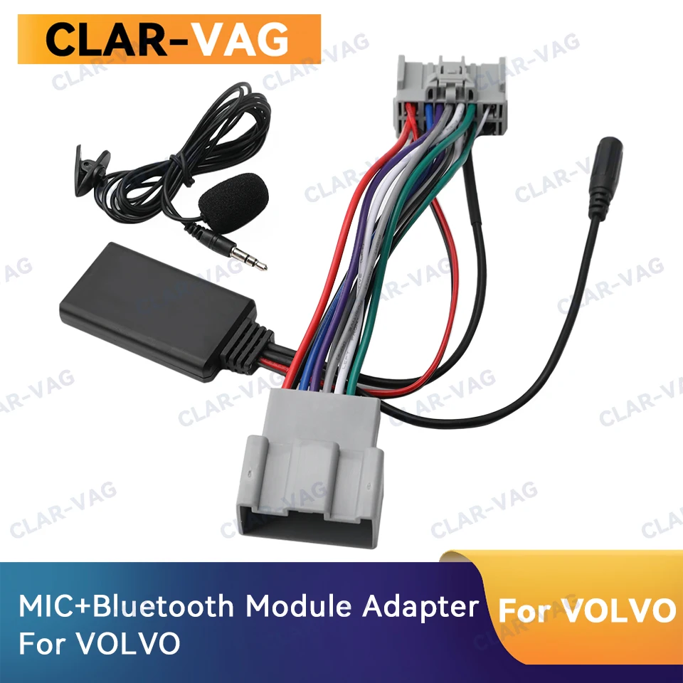 Bluetooth 5.0 Module AUX-IN Audio Cable Adapter For Volvo C30 C70 S40 S60 S70 S80 V40 V50 V70 XC70 XC90