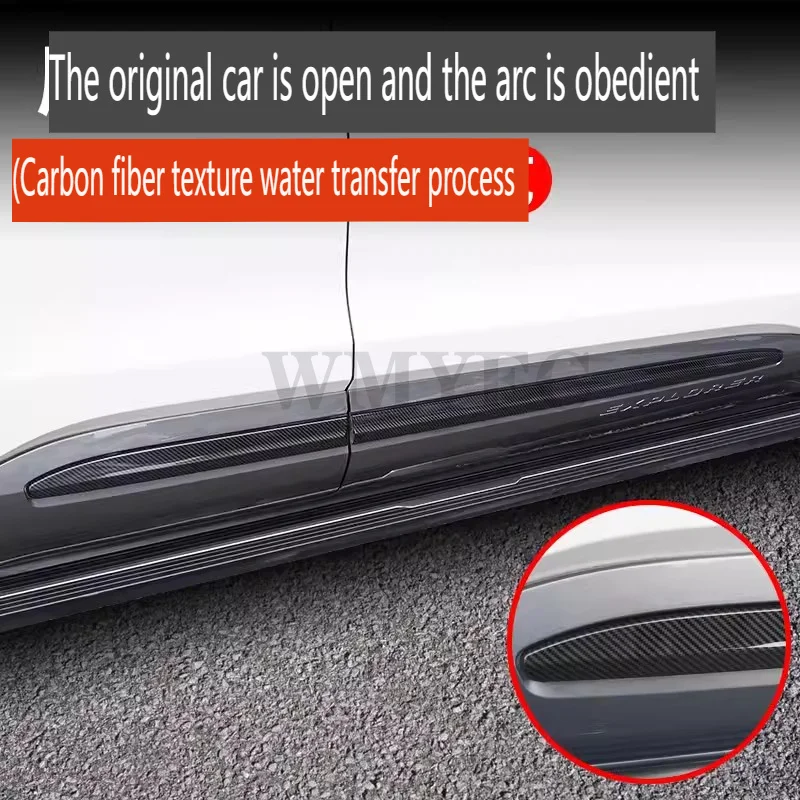 

Car Side Cover Body Door Trim Strip Molding Stream Panel Bumper Stick Frame For Ford Explorer U625 2020 2021 2022 2023 2024