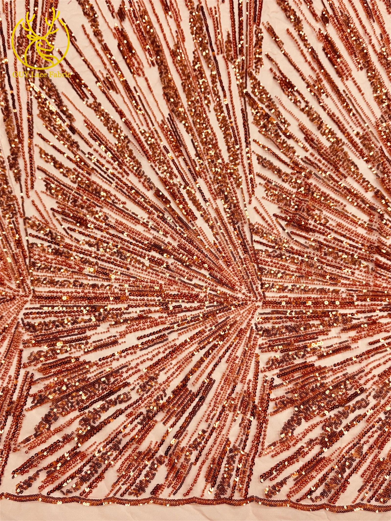 Afrikanischer Perlen-Spitzenstoff 2026 Heißer Verkauf Nigeria Französischer Tüll-Pailletten-Spitzenstoff für Party-Abendkleid-Nähmaterial 5 Yards – Detail 7