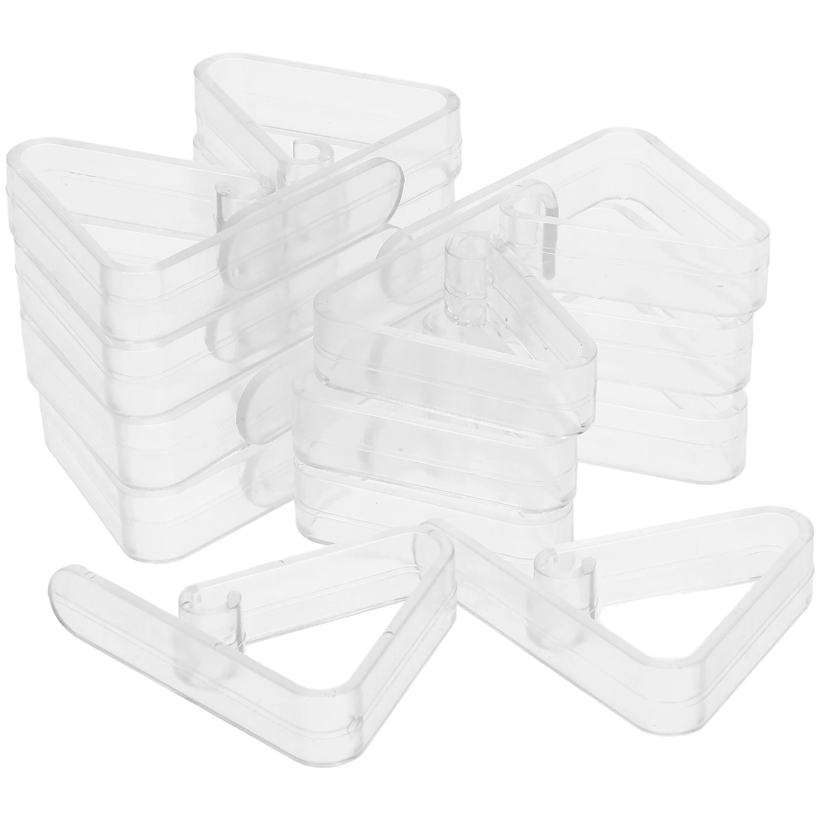 

16pcs Clear Plastic Tablecloth Clips Anti-slip Fixing Clamps for Picnic Outdoor Banquet Wedding Home ABS Stable