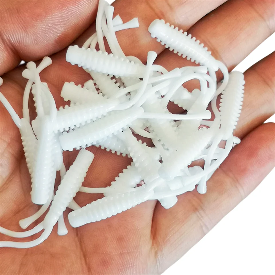 MUKUN 20PCS Mini Ajing Weiche Angeln Köder 0,4g/40mm Weichen Wurm Jigging Wobbler Künstliche Angeln Zubehör – Detail 13