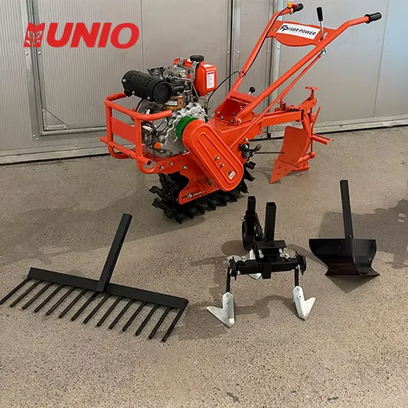 2026 Innovative Durable Versatile Nursery Crawler Diesel Driven Rotary Soil Loosener Earth Tilling Machine