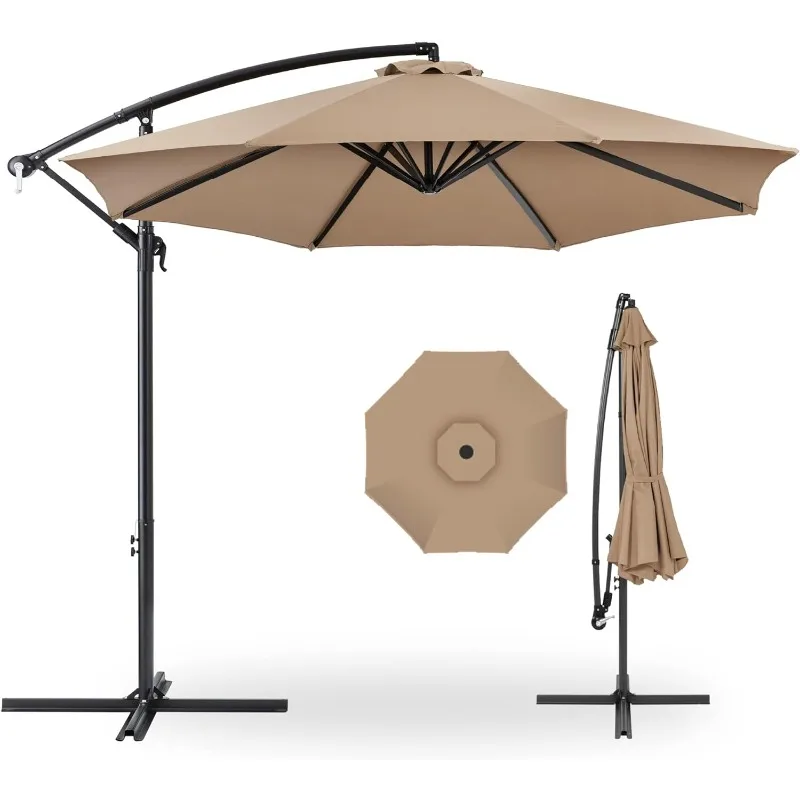 Outdoor Restaurant Waterproof Garden Beach Hanging Banana Cantilever Patio Parasol Parasol Outdoor Furniture