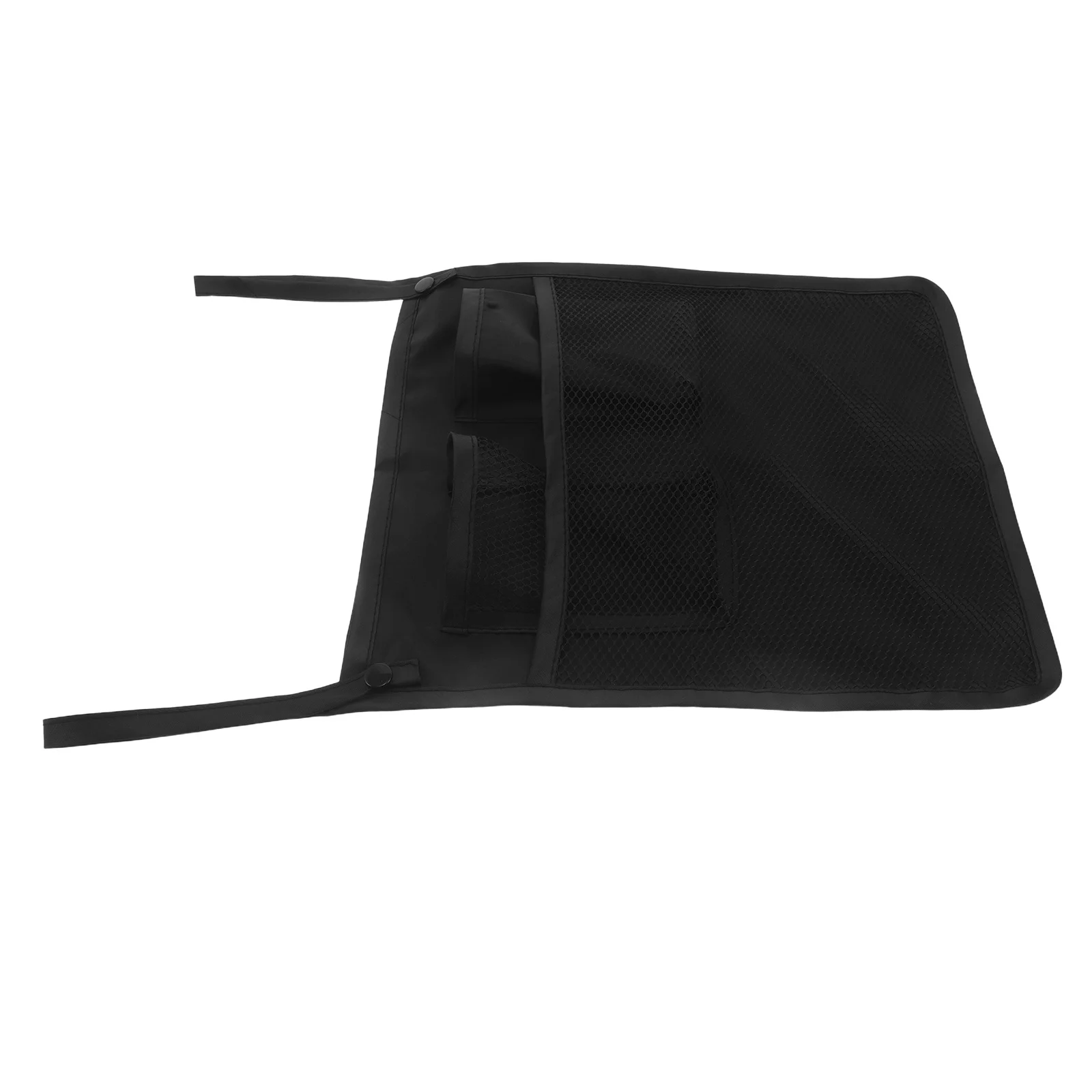 Borsa organizer per passeggino nera, facile installazione, portaoggetti per pannolini in rete, cestino posteriore per passeggino, accessori per passeggino