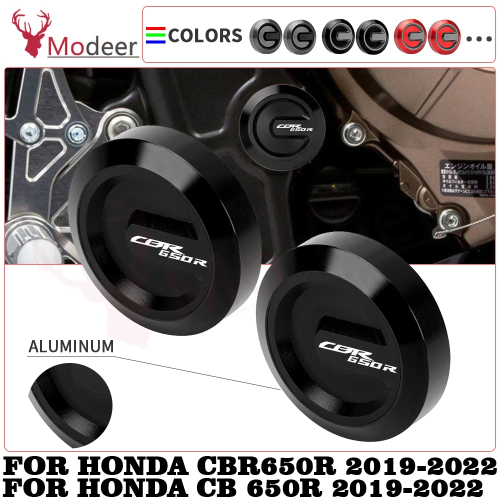 

frame plugs 2 piece Set black red gray accessories parts for honda cb650r cbr650r cb cbr 650r 2019 2020 2021 2022 Frame Hole Cap