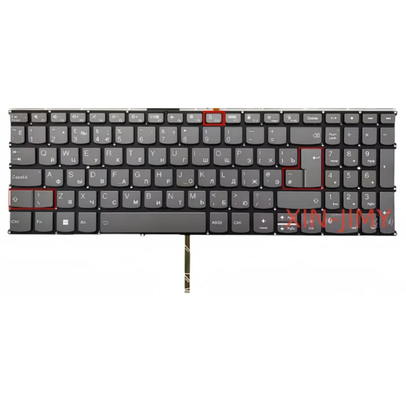 Russian/RU Backlit Keyboard For Lenovo IdeaPad Slim 3 15IAH8 15IRH8 15IRU8 15ABR8 15AMN8 15IAN8 15ABR8 16IAH8 16IRH8 16IRU8