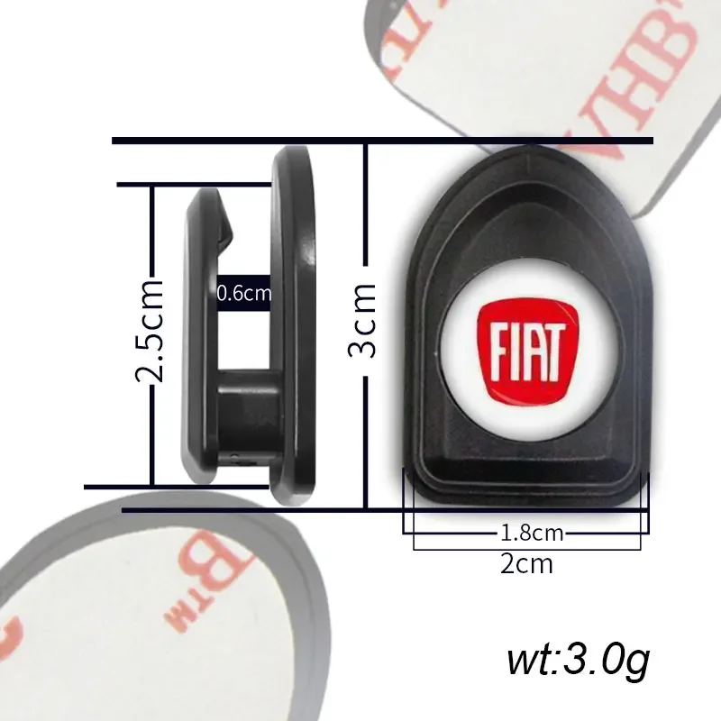 2 шт. многофункциональный автомобильный крючок, мини-крючок для интерьера, автомобильные аксессуары для Fiat 500 500C 500L 500X Brava Ducato Fiorino Panda Stilo