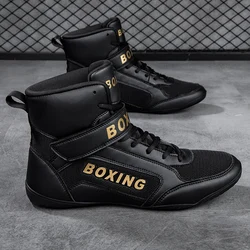 MiaBera scarpe da wrestling da boxe professionali da uomo Wrestling combat scarpe da sollevamento pesi scarpe da boxe da allenamento comode da uomo