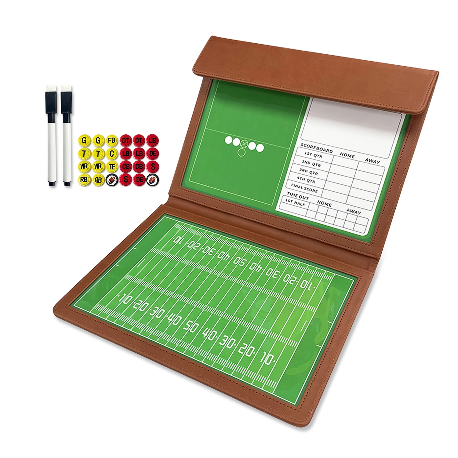 Board Game Strategi - Folding rugby board double-sided magnetic writable