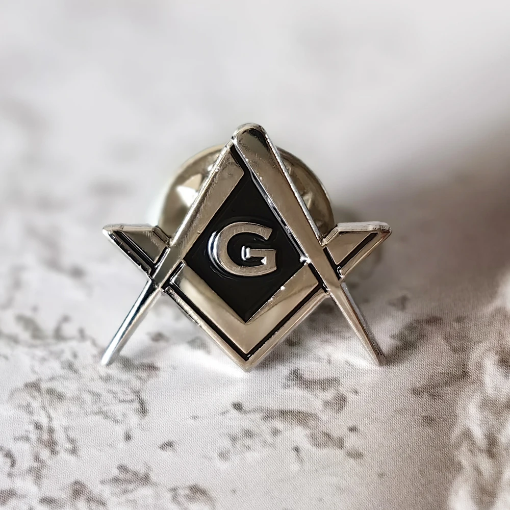 Masonic Lapel Pins Souvenir Badge Number G Gifts  Mason Freemason Present  Size1.7*1.5cm Zinc Alloy