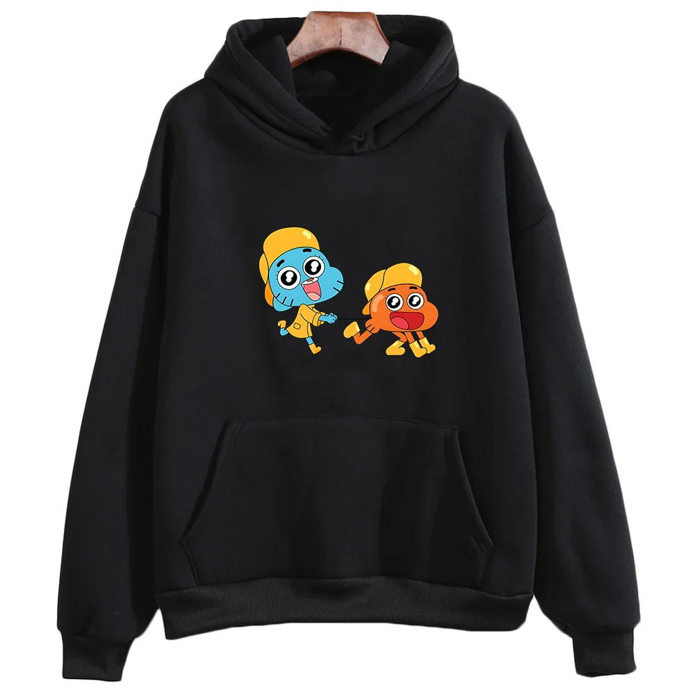 Gumball Wattersonn Cute Anime Hoodies Women/men Casual Sweatshirts Autumn Fleece Pullovers Brand High Quality Hooded Clothing