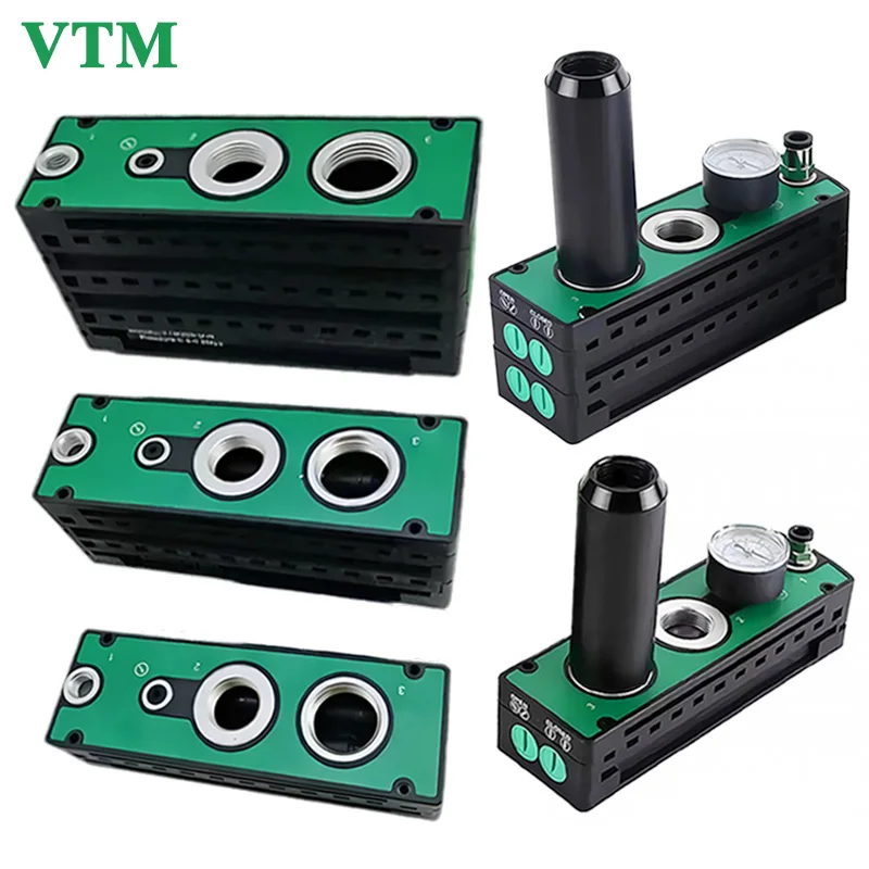 VTM Large Suction Integrated Multistage Vacuum Generator VTM301 303 304 305 306-D-N-A Industrial Pneumatic Vacuum Pump High Flow
