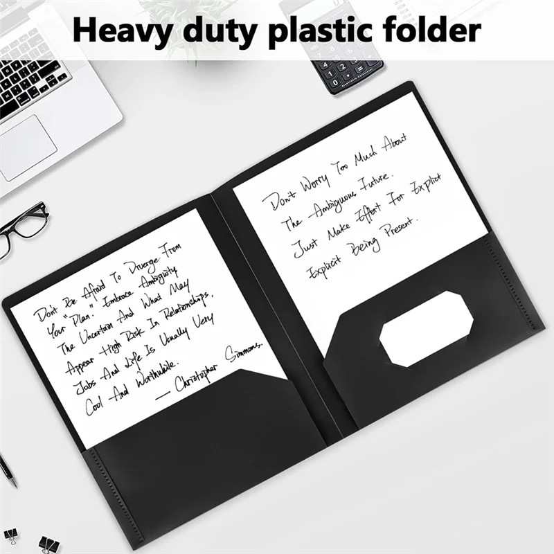 Suitable Folders With Pockets, 25 Pack 2 Pocket Folders Fit Letter Size, File Folder With Pockets For School Office Home