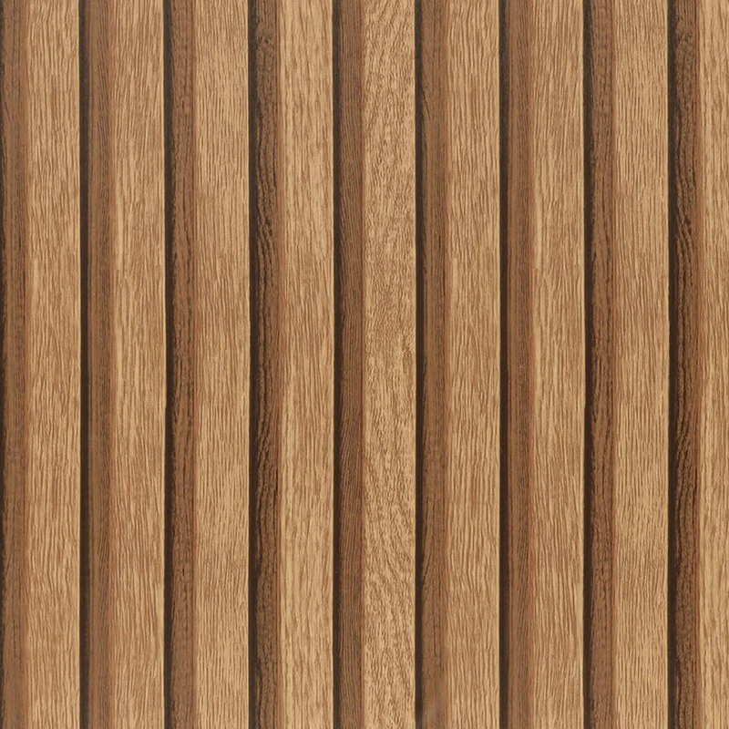 Wood Slat WallpaperPeel and Stick Self Adhesive Vinyl Waterproof Faux Wood Grating Stripe Contact Paper for Living Room Bedroom