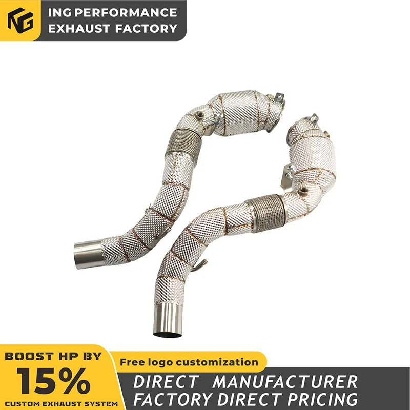 

ING high performance catalytic for BMW X7 exhaust M50i downpipe G07 4.4T engine displacement power system