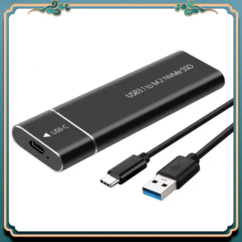(جديد) - حافظة HDD للتخزين الخارجي NVME USB3.1 لعلبة القرص الصلب لمحرك الأقراص الصلبة NVME SATA SSD