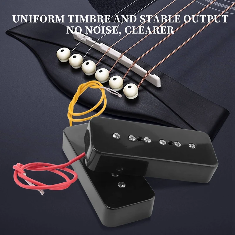 Set Of Neck Bridge Soap Bar P90 Pickup Alnico 5 Electric Guitar Pickup Single Coil Guitar Parts