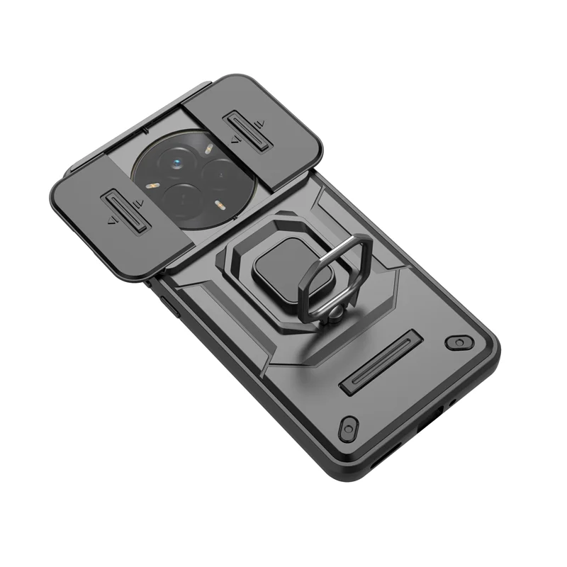 حافظة مدرعة مقاومة للصدمات بحامل مغناطيسي لهاتف OPPO Realme 14 Pro Plus Pro + 5G عدسة الكاميرا الشريحة حماية Funda #5