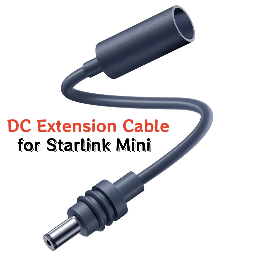 Para starlink mini cabo de extensão dc 18cm adaptador de alimentação à prova dwaterproof água acessório substituição para starlink mini cabos de alimentação originais