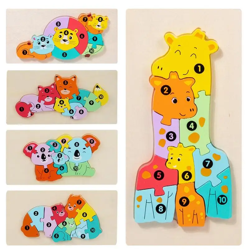 

Wooden Animal Puzzle Funny Puzzle Wood Colorful Jigsaw Board Educational Hand Wood Puzzles For Kids Animal Vehicle Child Gifts