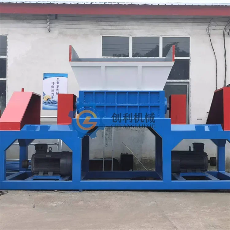 Scrap Aluminum Iron Steel Copper Shredder For Solid Waste Dual Shaft Chipper And Shredder Machine Used Scrap Metal Shredder