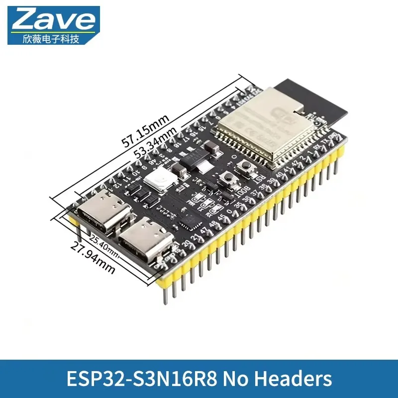 ESP32-S3 ESP32 Entwicklungsboard WiFi Bluetooth Dual-Core ESP-WROOM-32 USB Typ-C CP2102 CH340 Arduino-kompatibles IoT DIY Modul