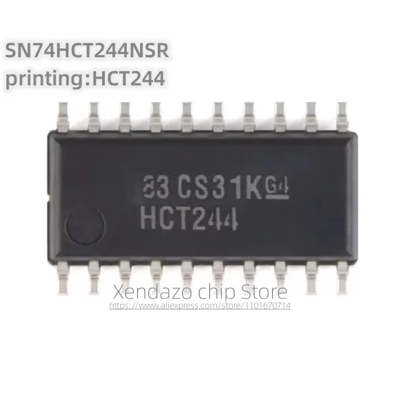 10pcs/lot SN74HCT244NSR printing HCT244 SOP-20 package Original genuine Eight channel buffer and line driver chip