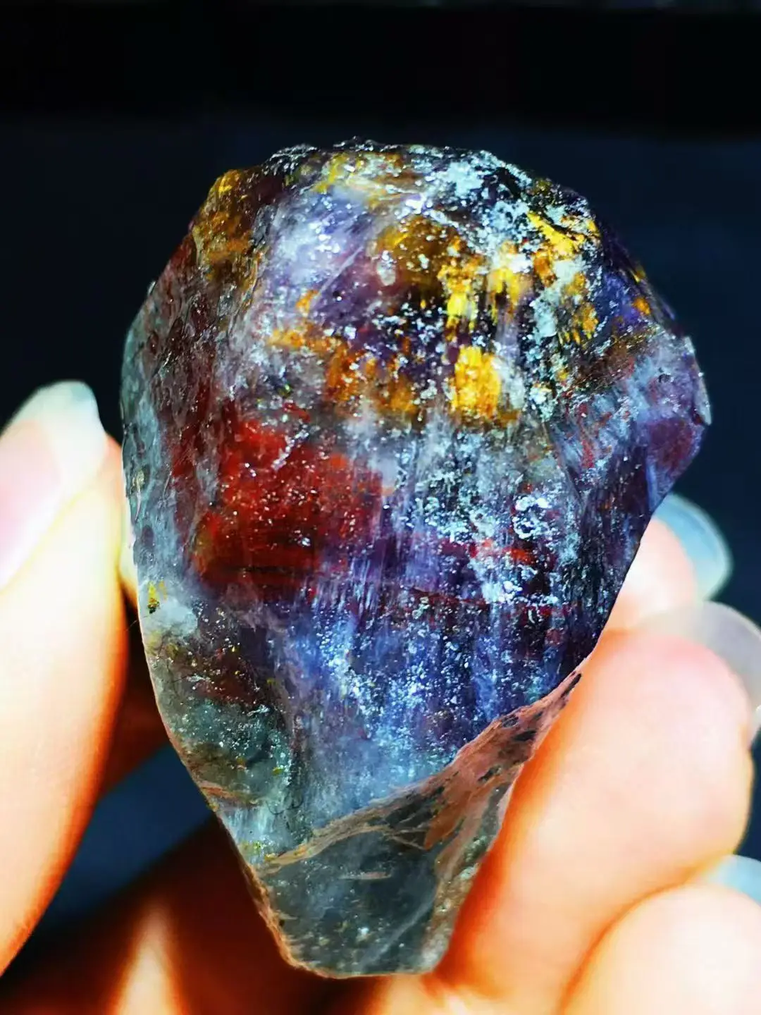 Natural high-quality aurora 23 raw stone, with healing properties, energy gem, for purification and divination, for collection,