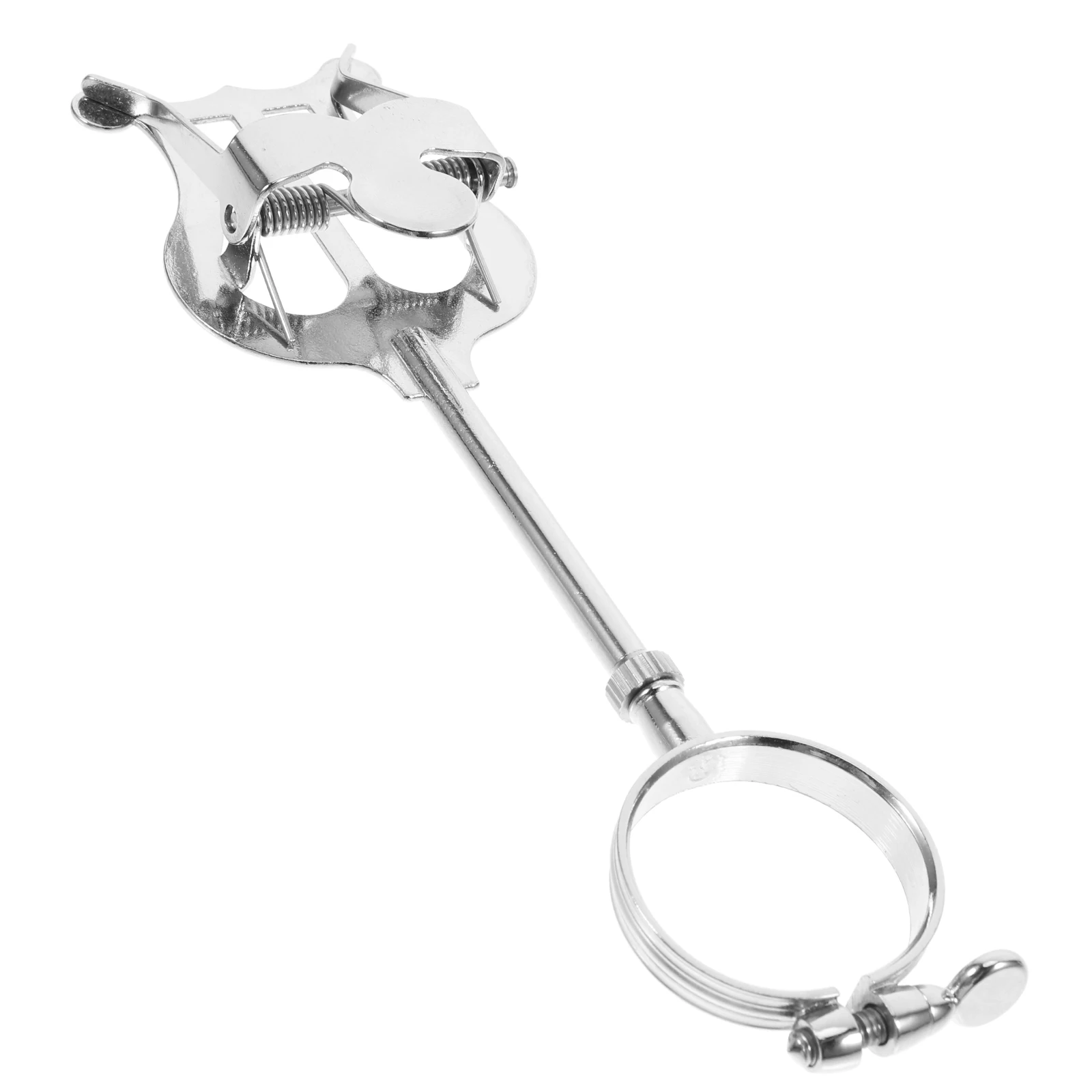

Clarinet Music Score Rack Portable Sheet Music Holder Clip for Wind Instruments Durable Iron Lightweight Silver