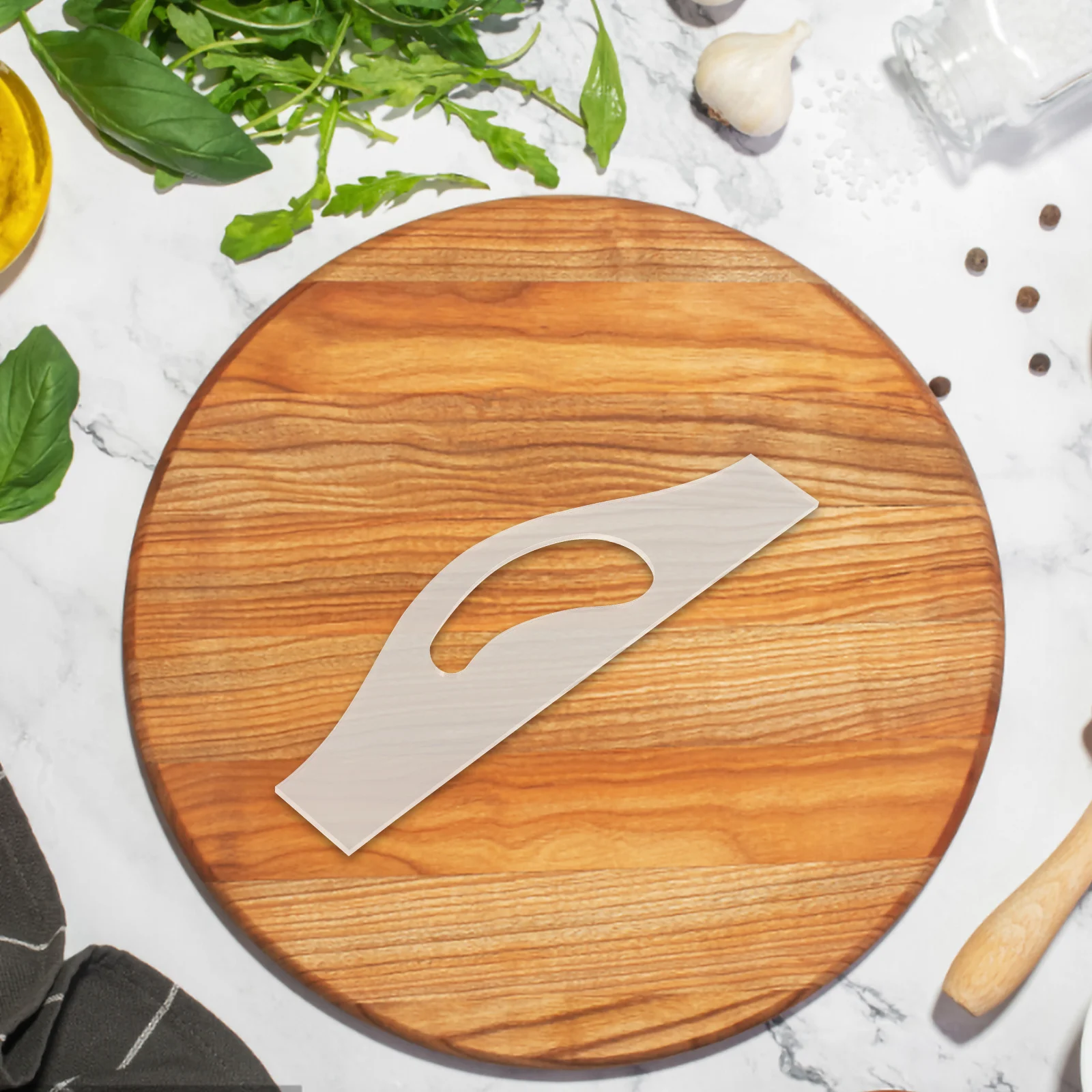 

Clear Acrylic Cutting Board Handle Template Easy Grip Sturdy Durable for Woodworking Kitchen Tools Acrylic Handle Template