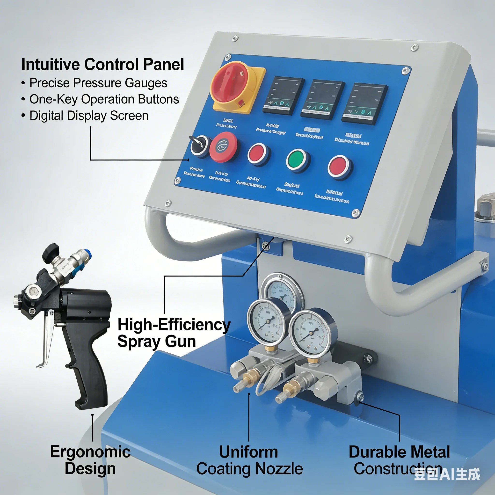 Professional PU Insulation Machine, Fast Heating System for Quick Startups Industrial Insulation Projects