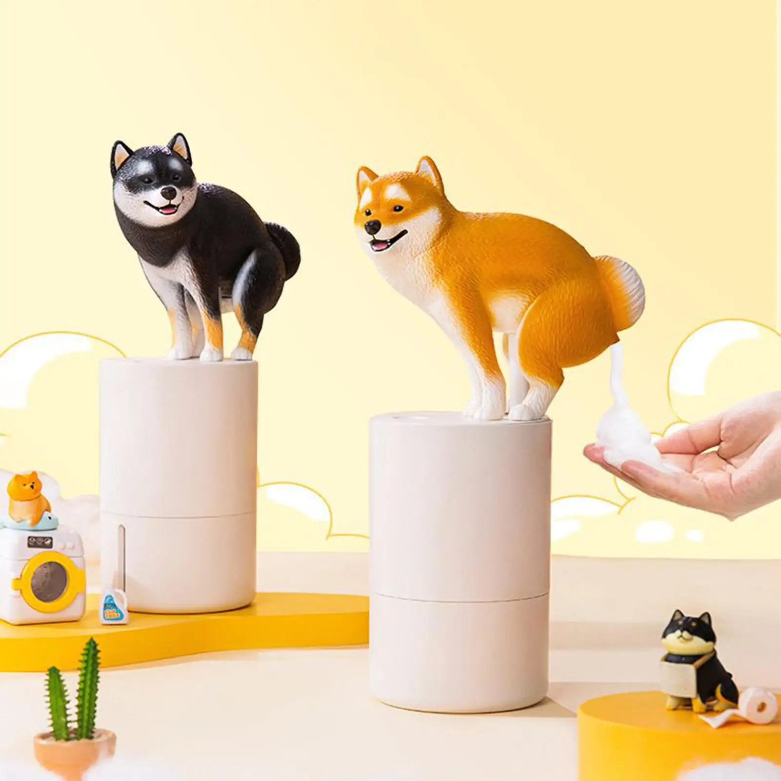 Dog Shape Soap Dispenser Automatic Induction Foam Hand Washer Fine Foam Touchless Automatic Sensing Hygienic Foam Dispenser