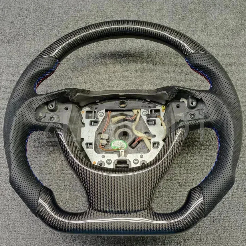 100% Real Carbon Fiber Car Steering Wheel For BMW F10 M5 F07 F11 F18 No Paddle Shift