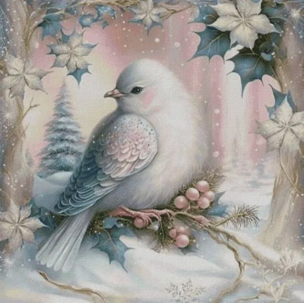 Beautiful bird sewing kit Snow bird 18CT 16CT 14CT Unprinted Cross Stitch Kits Embroidery Art DIY Handmade Needlework Home Decor