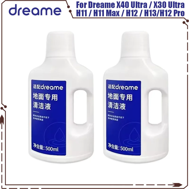 

Liquid Fit For Dreame X40 Ultra\X30 Ultra\H11/H11 Max/H12/H13/H12 Pro / M12 /W10 Cleaning Fluid Parts Accessories 500ml