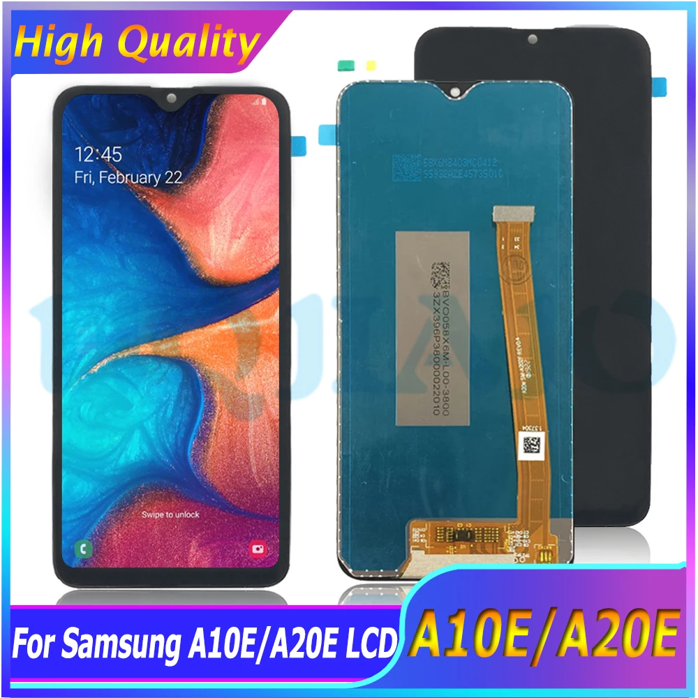 Tested LCD Screen For Samsung A10e SM-A102U A20e SM-A202F/DS LCD With Frame Display Screen Touch Digitizer Assembly Replacement