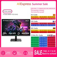 TITAN ARMY P2510HS Gaming Monitor, 24.5-inch 1920*1080 CSOT Fast IPS Screen, 300Hz Refresh Rate, HDR400, 1ms GTG Response Time