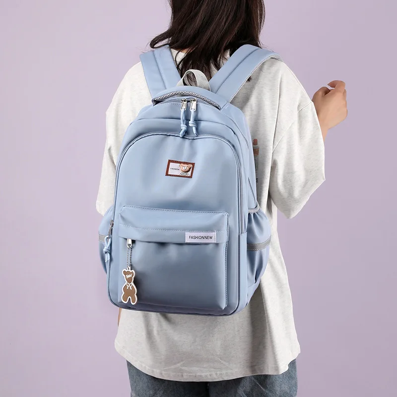 Teenagers Backpack for Girls Junior High School Students Grade 3-6 Light Weight Campus Shoulder Backpack Large Capacity Backpack