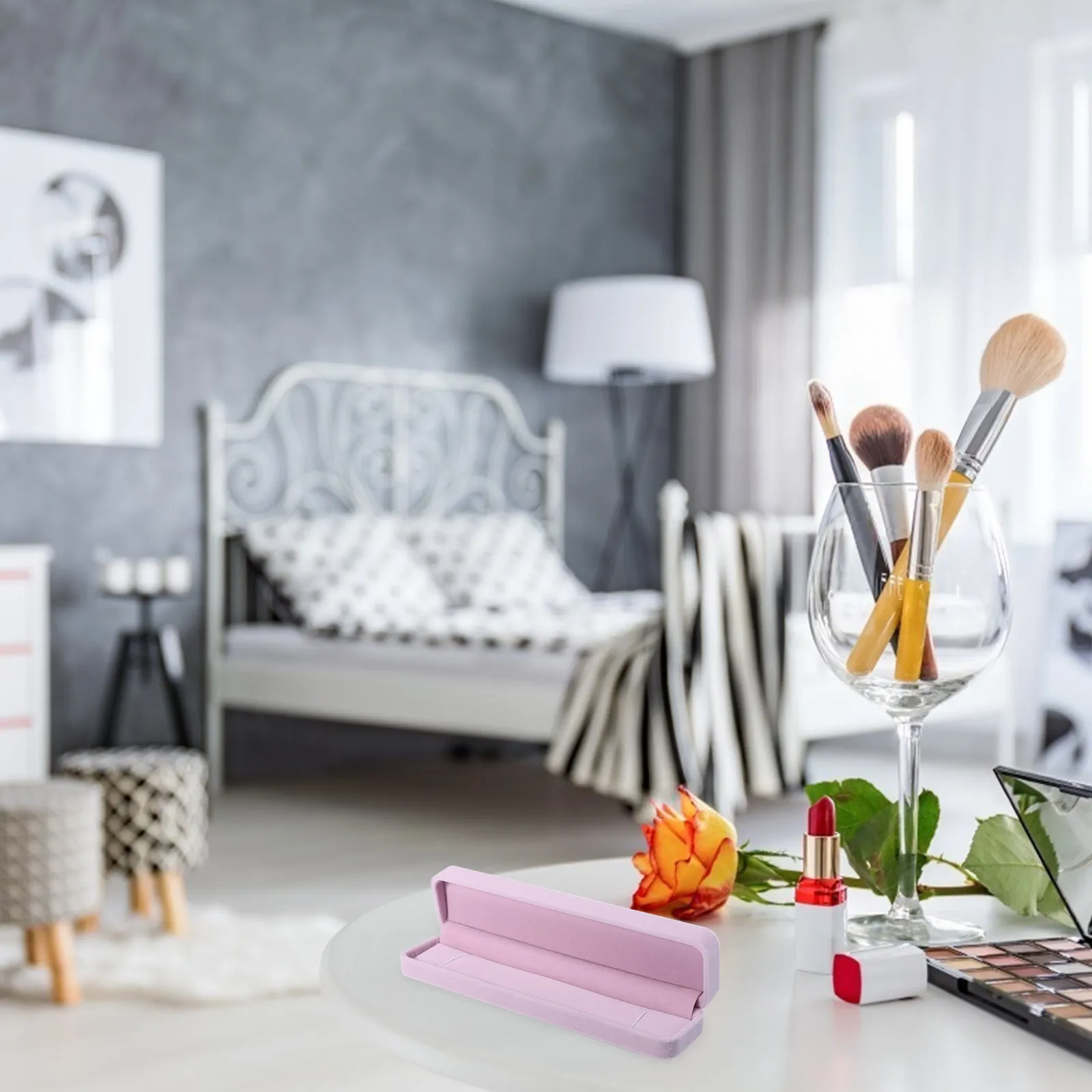 

1Pcs Flannel Jewelry Box Exquisite Packaging Case Jewelry Storage Holder for Rings Earrings Necklaces Bracelets Watches Gift